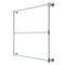 Kingston Brass 36" x 32" Wall Mount Towel Rack, Polished Chrome DTM323631 - alternate 1